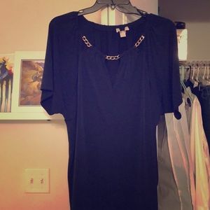 Michael Kors Navy Blue Top